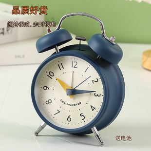 Export Japanese and Korean European simple alarm clock student large volume alarm wake-up rechargeable desktop clock desktop cross-border