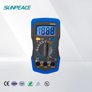 DT830L Digital Burn-proof Multimeter Digital Display Household Universal Meter Small Pocket High Precision Electric Meter Three and a Half