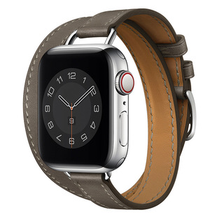 Ремешок для Apple Watch iwatch из натуральной кожи с двойным кольцом ремешок официальный такой же Apple Watch 1234567 Универсальный