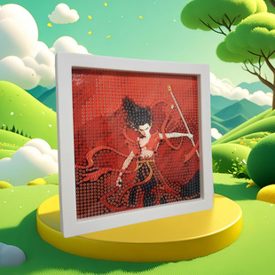 Нежа Волшебный мальчик Shen Gongbao детская развивающая игрушка мультфильм DIY ручной работы с бриллиантами