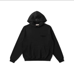 FOG ESSENTIALS Season 8 double line high street loose couple re-list sweater behind flocking printed hooded