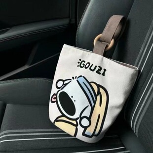 Office workers portable handbag canvas bucket bag cute bucket hand-carried lunch bag Baoma going out handbag