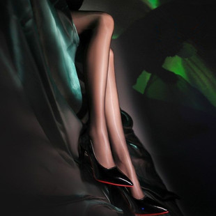 Seamless flat for the same "Aurora" silky smooth seamless stockings autumn red oil light seamless ultra-thin section