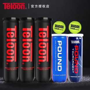 Teloon Tianlong tennis POUND professional competition ball adult training ball high elastic and pressure-resistant canned 3/4