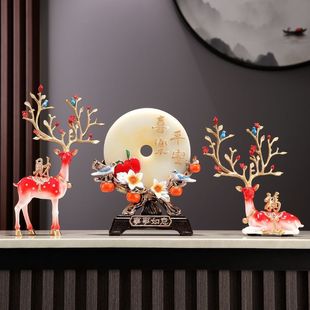 Creative quicksand painting hourglass lucky deer ornaments home living room wine cabinet porch decoration moving housewarming new house gift