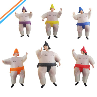 Shake the same sumo inflatable suit funny big fat puppet suit inflatable parent-child party performance Factory Outlet