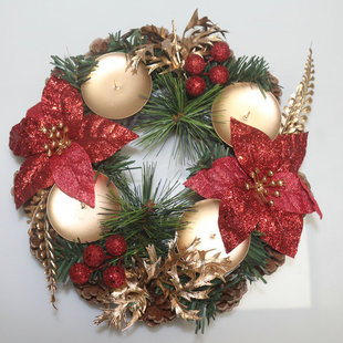 Mini Christmas candle holder decorations cross-border Christmas decoration Christmas Candlestick decorations scene