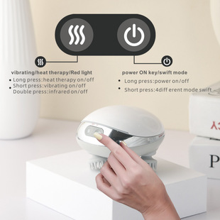 Source factory dry and wet dual-use electric head massager multi-stage adjustment red light hot compress scalp care massager