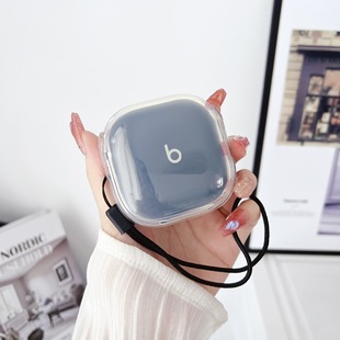 Applicable magic sound Beats fit pro Bluetooth headset protective cover solid color transparent contrast color soft case drop-resistant storage