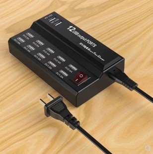 10-Port Fast Multi-Port USB Charger 20A Android Mobile Phone Tablet Smart Socket Fast Charging Plug Porous 2.4A