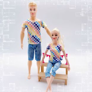 30cm11 Inch Doll Accessories Babyr Doll Dress Dress Parent and Child Dress Couple Dress Fashion Dress Set