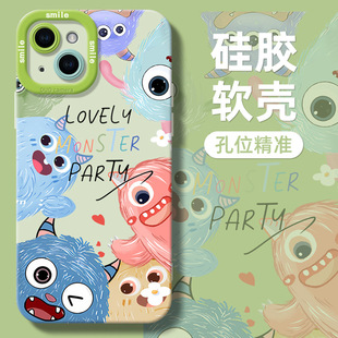 Xiaomi 14 чехол для телефона 12ultra Защитный чехол 13pro молодежная версия civi Painting применяется 11 маленький монстр силикон