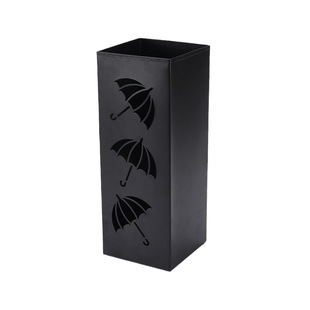 Creative Metal Umbrella Bucket Household Simple Square Round Umbrella Rack Lobby Moisture-proof Umbrella Storage Bucket