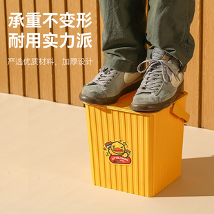 Square Thickeneded Storage Bucket with Lid, Fishing Bucket, Multi-purpose Bucket Stool, Satchel Bucket, Household Can Sit on the Storage Stool