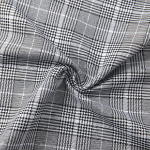 New suit fabric polyester cotton plaid classic yarn-dyed houndstooth polyester cotton fabric children's clothing women's shirt fabric