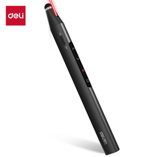 Deli MA115 Laser Flip Pen Teaching Laser Pointer Teacher Meeting Touch Screen Writing Retractable Remote Control Pen