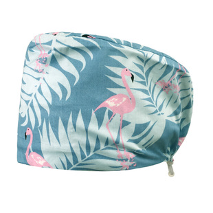 Printed surgical cap female nurse month cotton elastic nurse cap Baotou cap dental male doctor operating room cap