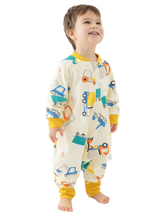 ✅Baby Sleeping Bag Spring and Autumn Double Cotton Baby Sleeping Bag Autumn and Winter Children's Leg Air-conditioning Room Kick-proof Quilt