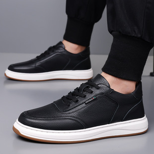Wenzhou men's shoes 2024 new casual leather shoes men's sports fashion trend cowhide low-top board shoes a generation of hair