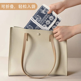 Cross-border Amazon DIY Knitting Tools Accessories Bag Large Capacity Canvas Knitted Wool Tools Folding Storage Bag