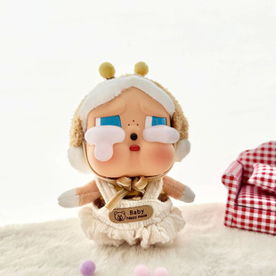 Baby clothes only] CRYBABY crying baby tears factory vinyl face plush blind box doll clothes suspenders suit