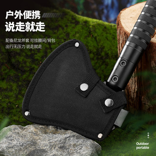 Outdoor Axe Wolf Head Axe Fire Cutting Wood Cutting Bone Garden Multi-function Axe Emergency Rescue Amazon Cross-border
