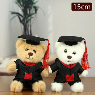 Graduation Bear Wearing Doctor Hat Little Bear Doctor Bear Plush Toy Little Bear Rag Doll Pendant Graduation Season Commemorative Gift