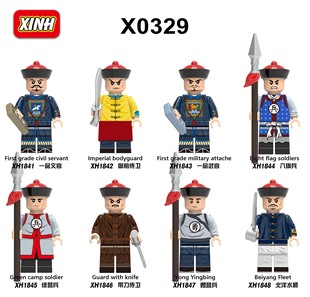 Внешняя торговля Специально для Xinhong Jemuzi X0329 Солдаты древней китайской династии Цин X1841-1848