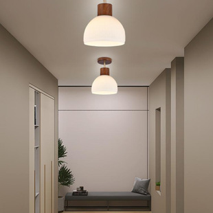 Away lights corridor lights Nordic log wind entrance ceiling lights 2025 new simple creative entrance hall lights