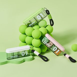 Фармацевтическая коробка Портативная коробка для небольших лекарств Семь дней в неделю Мини-коробка для хранения лекарств разделена на три приема пищи в день
