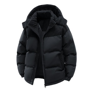 Cross-border hooded cotton-padded jacket for men and women winter windproof warm thickened cotton-padded jacket for lovers thickened high quality cotton-padded jacket