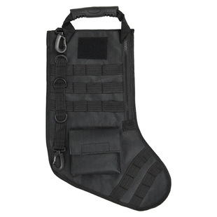 Tactical Recycling Bag Christmas Stocking Bag Outdoor Wear-Resistant Military Training Waist Hanging Ornaments Christmas Tactical Socks Woven Canvas Bag