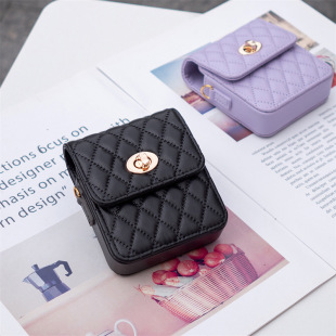 Применимо к Samsung Z Flip45 Chanel Стиль Флип складной экран флип защитный чехол универсальная поясная сумка чехол для мобильного телефона сумка через плечо
