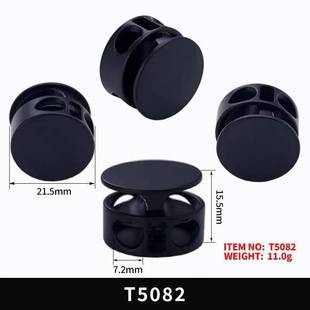 No fading plating metal spring buckle zinc alloy lightning buckle double hole adjustment elastic manufacturers spot wholesale buckle