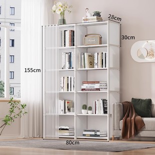 Bookshelf Storage Rack Floor Simple Household Multi-layer Living Room Storage Cabinet Narrow Slit Small Bookcase Wall Side Corner Tao Qi