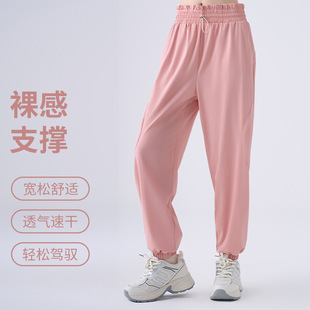 Cross-border Spring and Autumn Loose Stretch Leg Yoga Pants Fitness Sports Pants Women's Slim Look Meat Covering Casual Pants