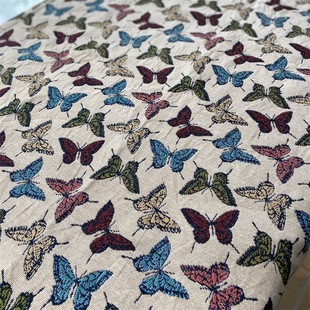 2024 new high precision jacquard fabric DIY oil painting style flower skirt chest wrap clothing bags tablecloth fabric