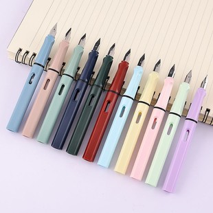 Factory delivery colorful fountain pen student fountain pen posture writing ink ink sac dual-purpose fountain pen wholesale