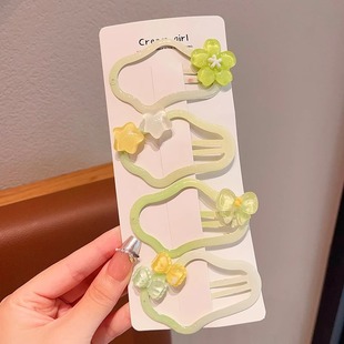 Children's bangs cloud bb clip girls do not hurt hair high color value hairpin baby forehead broken hairpin little girl headdress