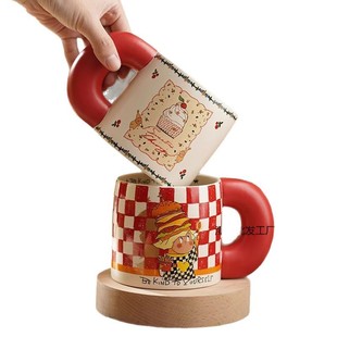 The hot new star people joint name high color value ceramic creative cup simple classmates birthday men