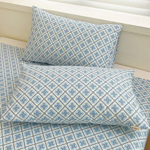 Summer Thickened Old Coarse Cloth Pillowcase Pair Cotton Linen Pillowcase Dormitory Single Pillow Inner Pillowcase
