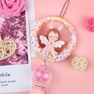 Car pendant car pendant Annie dream wind chime Angel Car Rearview Mirror cute decoration pendant pendant