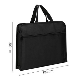 Deli 63753 portable Business Business bag zipper bag conference bag file material storage bag briefcase office