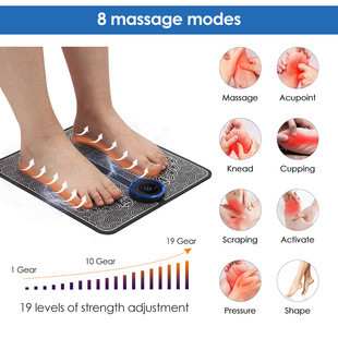 Multifunctional massage foot pad foot massager home EMS micro-current pulse intelligent foot massage foot massage machine