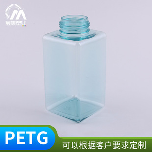 Factory Spot Petg Unprinted 450ml Square Bottle Mousse Foaming Bottle Shower Gel Disinfectant Hand Sanitizer Bottle