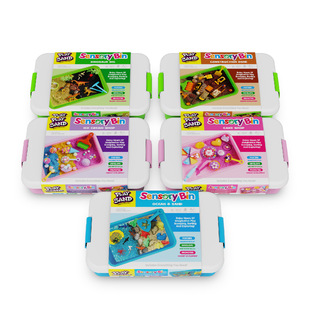 Play Sand Sensory Bin Игрушка Песок Сенсорный ящик Морские животные Мороженое Торт Динозавр Проект
