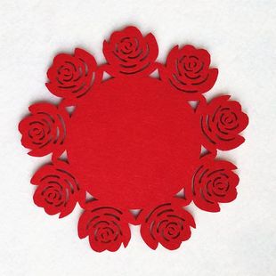 Cross-Border Amazon Felt Pot Mats, Tableware Insulation Mats, Dining Table Felt Round Mats, Plate Frying Pan Mats, Divider Mats