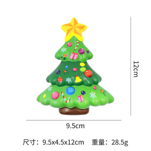Cross-border slow rebound toy Christmas 6PCs Christmas tree elk snowman decompression pinch music vent toy gift