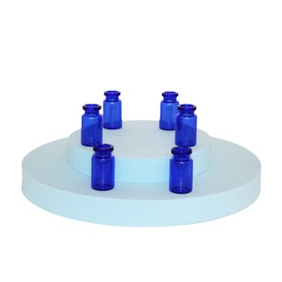 Оптовая продажа с фабрики 7ml синий силин бутылка лиофилизированный порошок бутылка синий вытягивание бутылки для косметики стеклянная бутылка