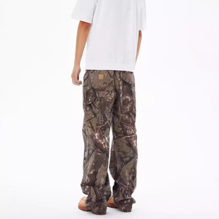 Mars American Style High Street Branch Camouflage Dressed Overalls Trendy Brand Men's and Women's Straight Loose Outdoor Casual Long Pants